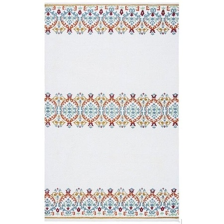 Safavieh 2 ft. 3 in. x 8 ft. Cedar Brook Rectangle Hand-Loomed Rug Ivory & Orange CDR101P-28